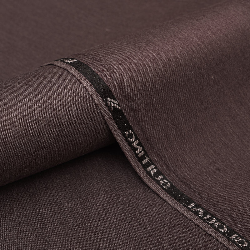 Obal Premium Dark Chocolate Brown Unstitched Men’s Suiting Fabric