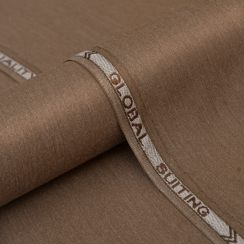Premium Earthy Bronze Unstitched Men’s Suiting Fabric