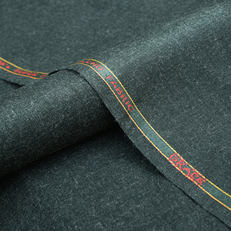 Grace Super Fine Wool Dark Teal Slate Unstitched Men’s Suiting Fabric