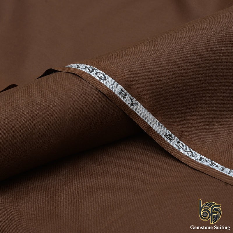 Gemstone Brown Premium Suiting Fabric-1