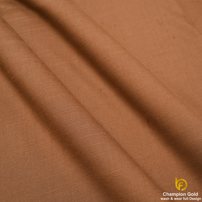 Champion Gold – Copper Brown | Premium Wash & Wear Full Design Fabric