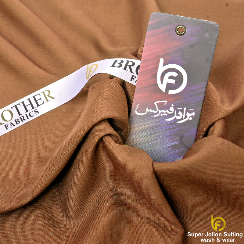 Super Jolion Wash & Wear Suiting Fabric – Camel Brown