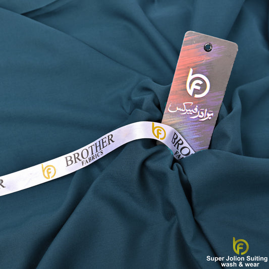 Super Jolion Wash & Wear Suiting Fabric – Petrol Blue