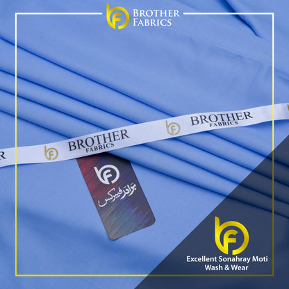 Brother Fabrics Excellent Sonahray Moti Wash & Wear – Sky Sapphire
