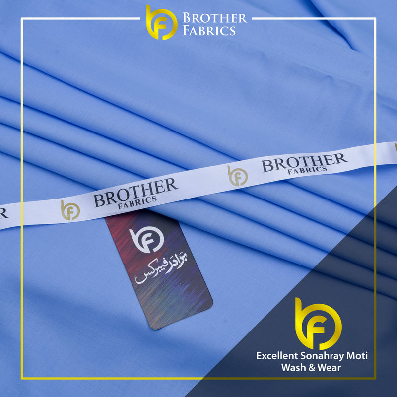 Brother Fabrics Excellent Sonahray Moti Wash & Wear – Sky Sapphire