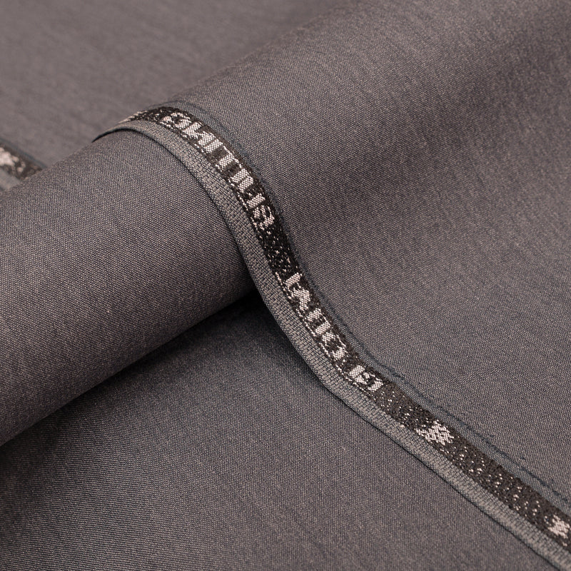 Brother Fabrics Premium Dark Charcoal Grey Unstitched Men’s Suiting Fabric
