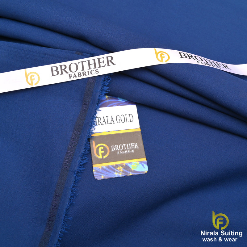 Brother Fabrics Nirala Gold – Royal Sapphire | Premium Wash & Wear Fabric