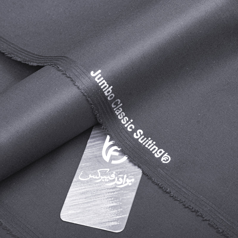 Premium Dark Charcoal Unstitched Men’s Suiting Fabric