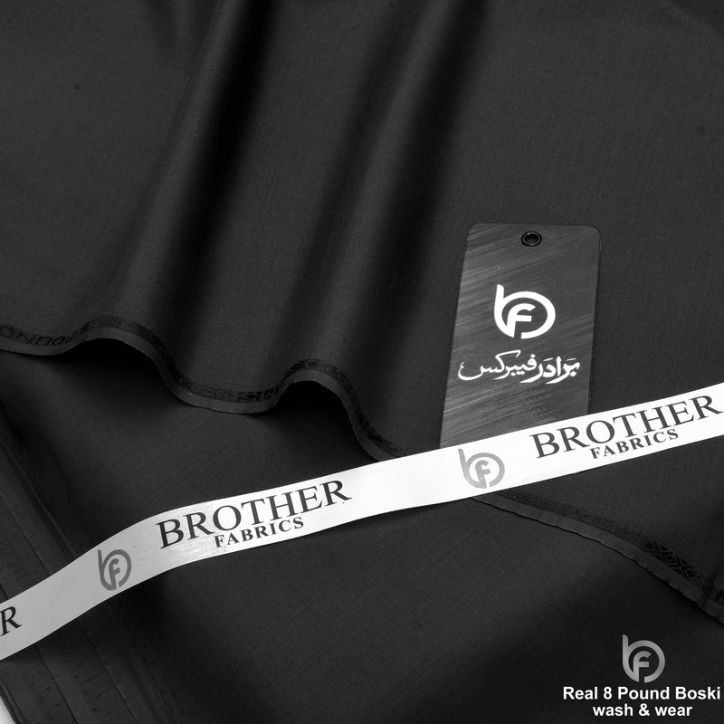 Midnight Black Real 8 Pound Boski Wash & Wear | Brother Fabrics