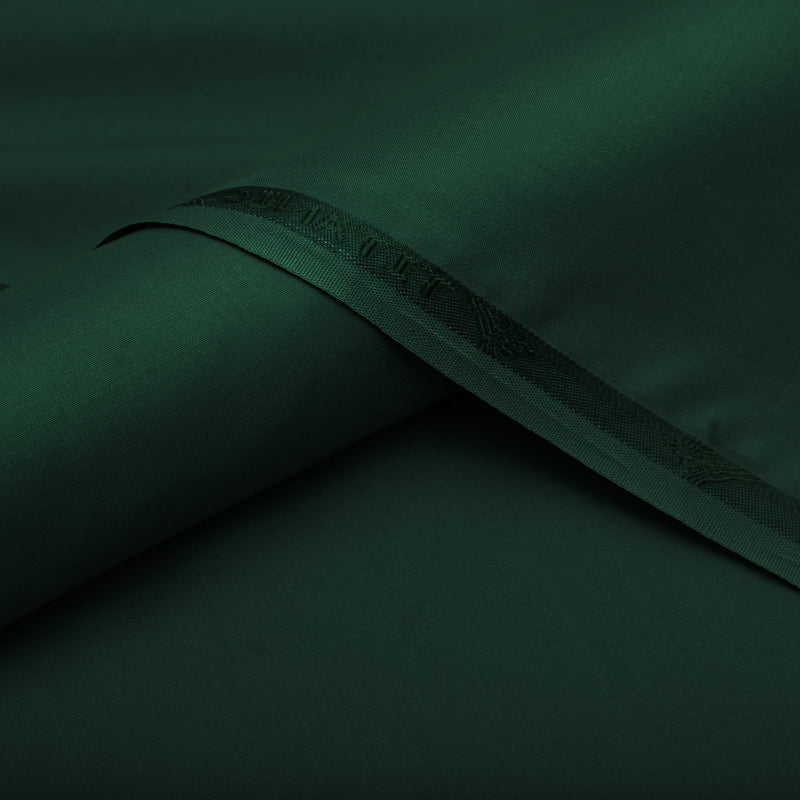 Classic Emerald Forest Green Unstitched Wash & Wear Fabric for Men’s Suits-6