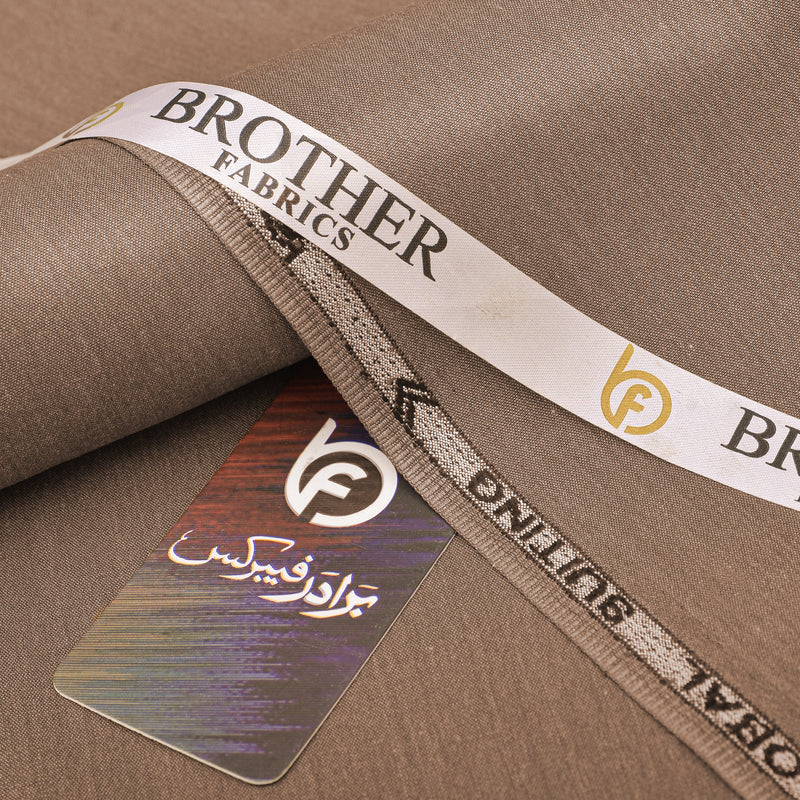 Obal Premium Taupe Brown Unstitched Men’s Suiting Fabric
