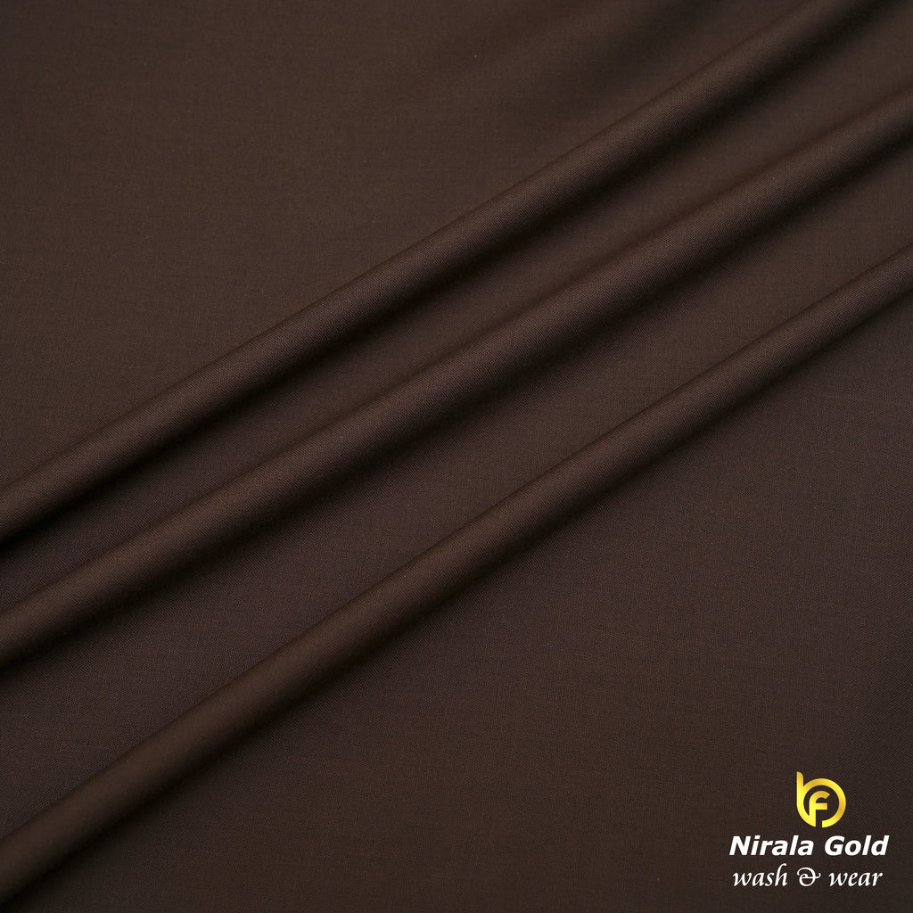 Brother Fabrics Nirala Gold – Imperial Mocha | Premium Wash & Wear Fabric