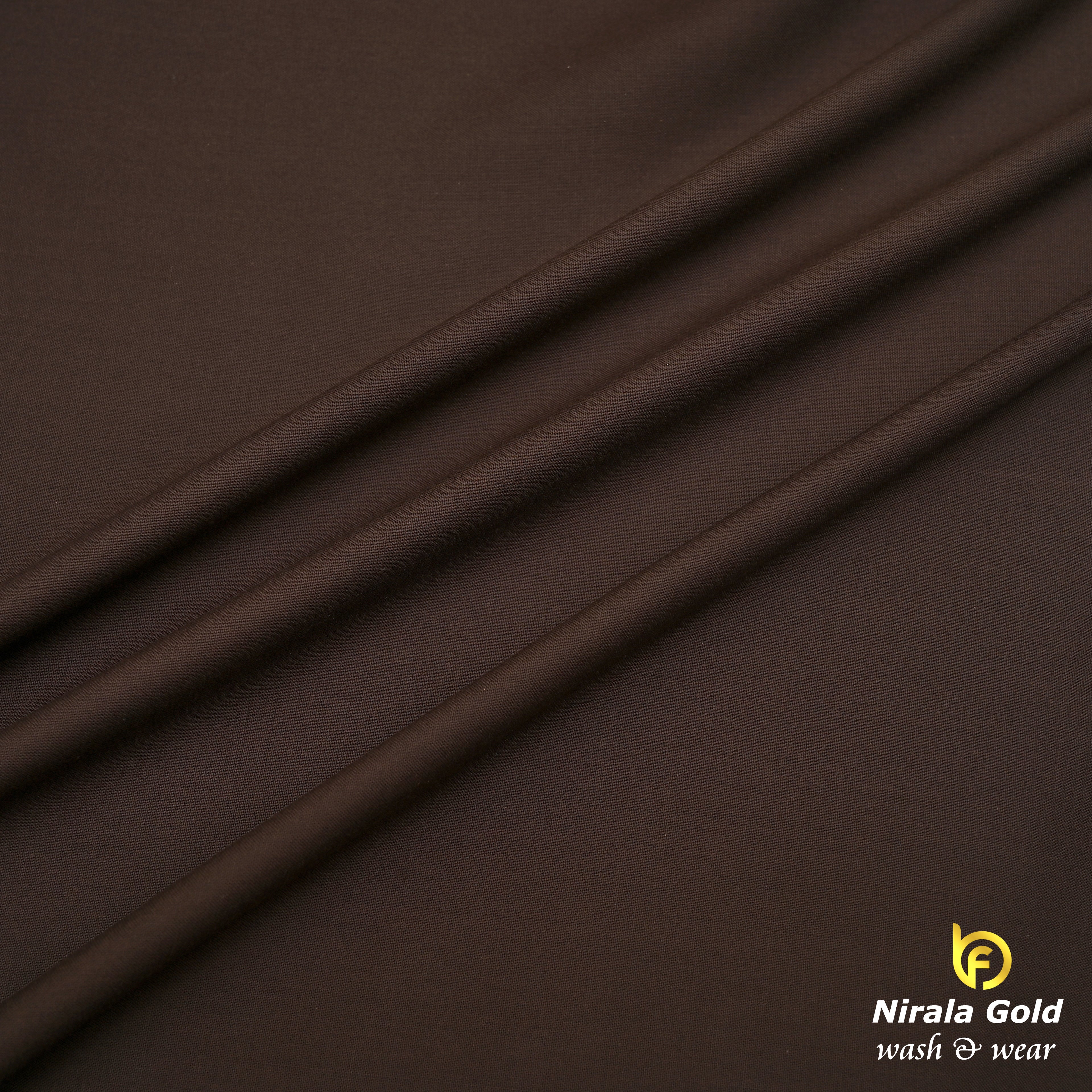 Brother Fabrics Nirala Gold – Imperial Mocha | Premium Wash & Wear Fabric
