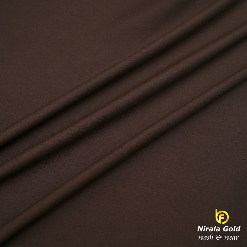 Brother Fabrics Nirala Gold – Imperial Mocha | Premium Wash & Wear Fabric