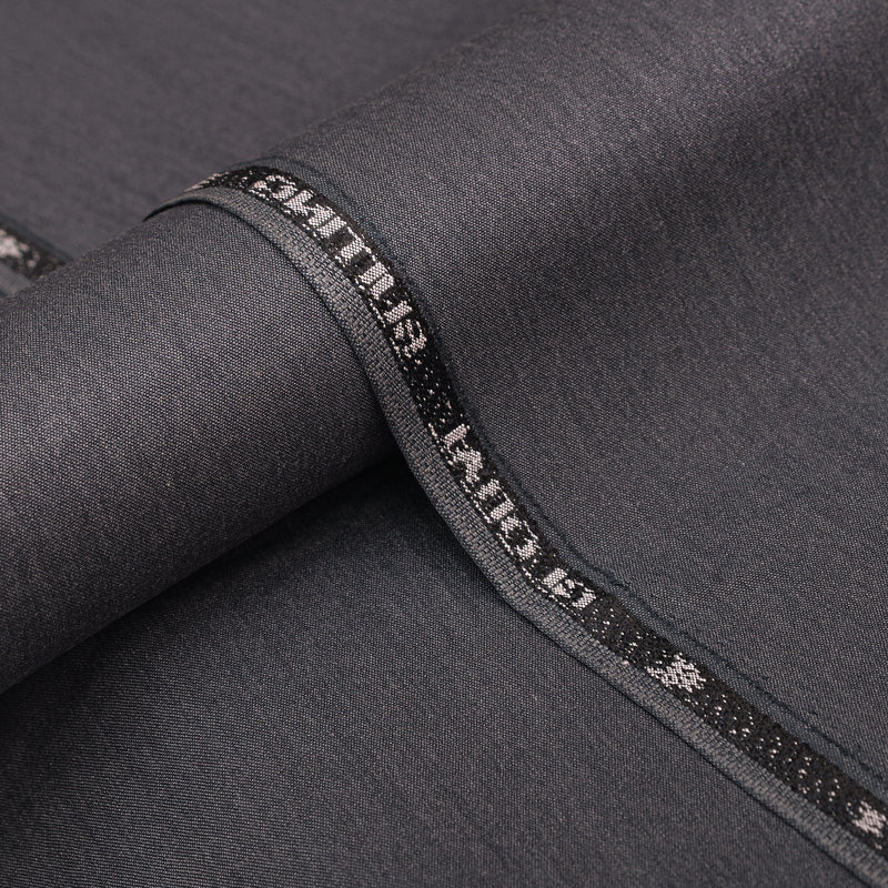 Premium Dark Charcoal Grey Unstitched Men’s Suiting Fabric
