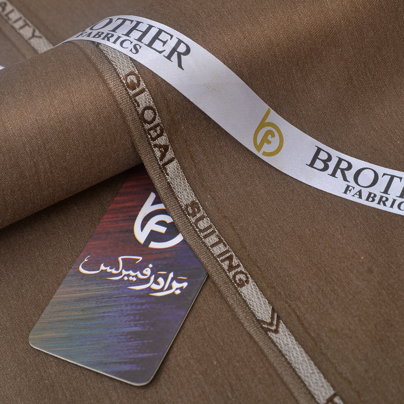 Premium Earthy Bronze Unstitched Men’s Suiting Fabric