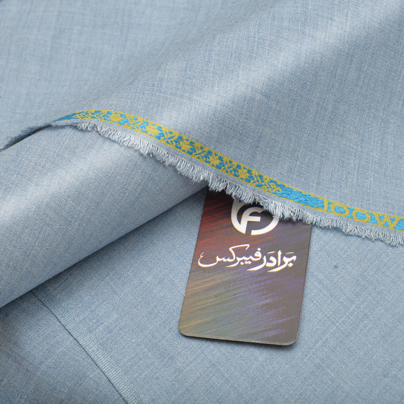 Sonata Premium Textured Sky Blue Unstitched Men’s Suiting Fabric