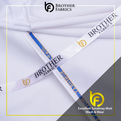 Brother Fabrics Excellent Sonahray Moti Wash & Wear – Pure Pearl White