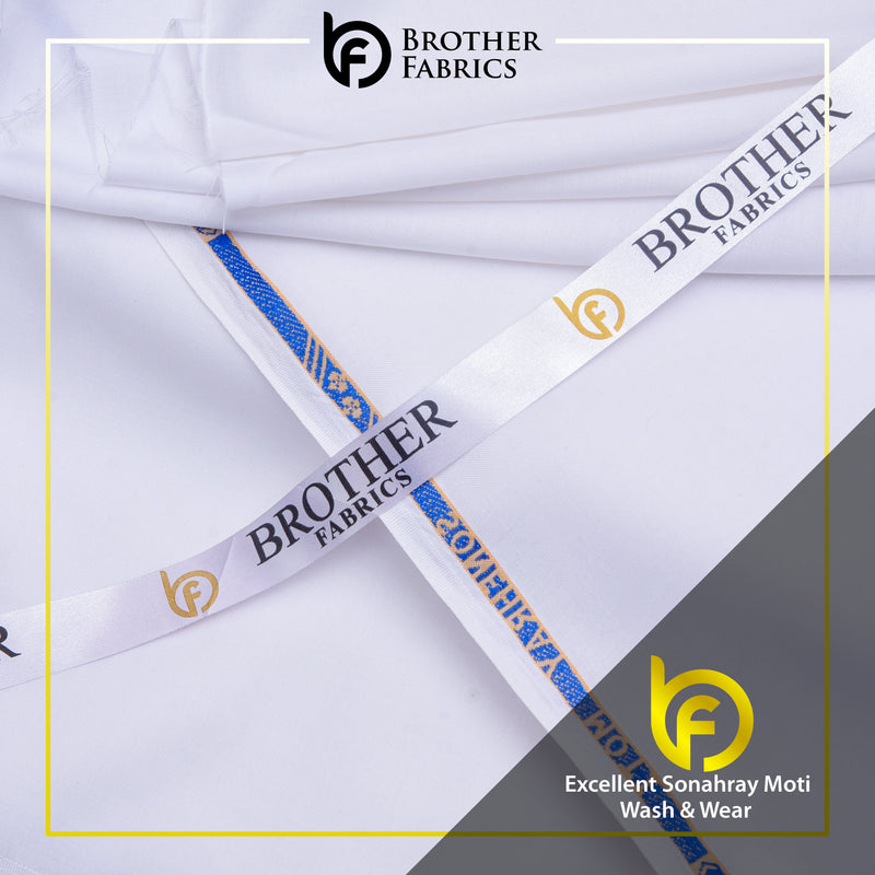 Brother Fabrics Excellent Sonahray Moti Wash & Wear – Pure Pearl White