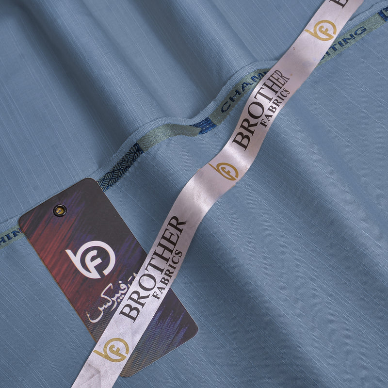 Premium Steel Blue Textured Fabric | Brother Fabrics-3