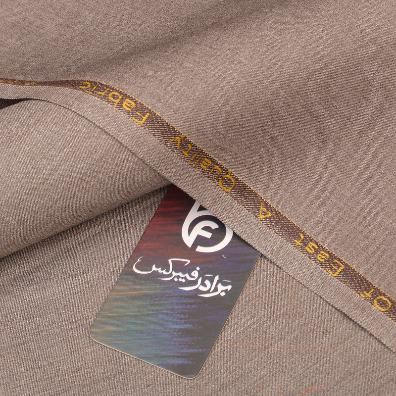 Twister Wool Premium Warm Taupe Unstitched Men’s Suiting Fabric
