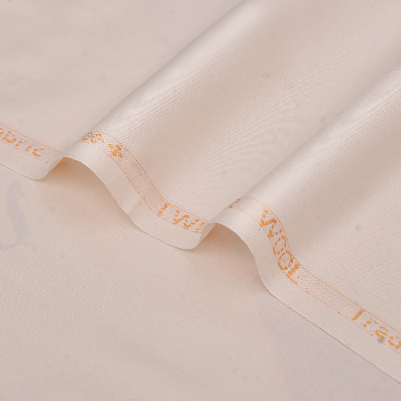 Brother Fabrics Premium Off-White Unstitched Men’s Suiting Fabric