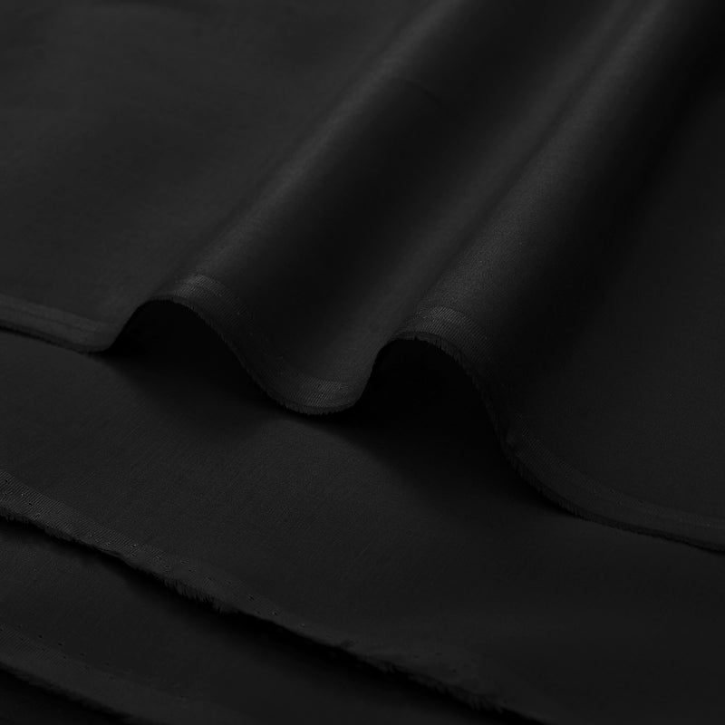 Classic Black Unstitched Wash & Wear Fabric for Men’s Suits-19