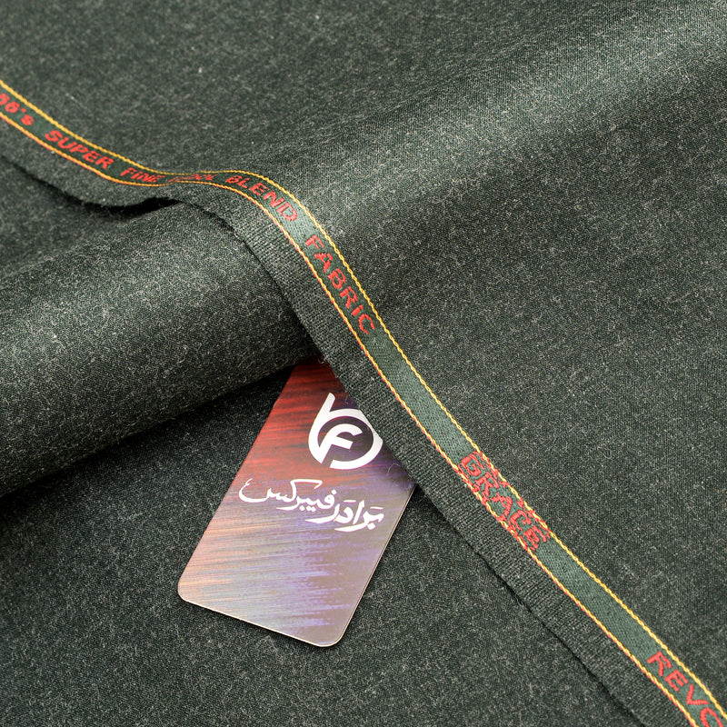 Grace Super Fine Wool Forest Green Unstitched Men’s Suiting Fabric