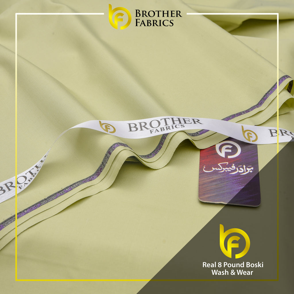 Premium Soft Olive Real 8 Pound Boski Wash & Wear Fabric | Brother Fabrics