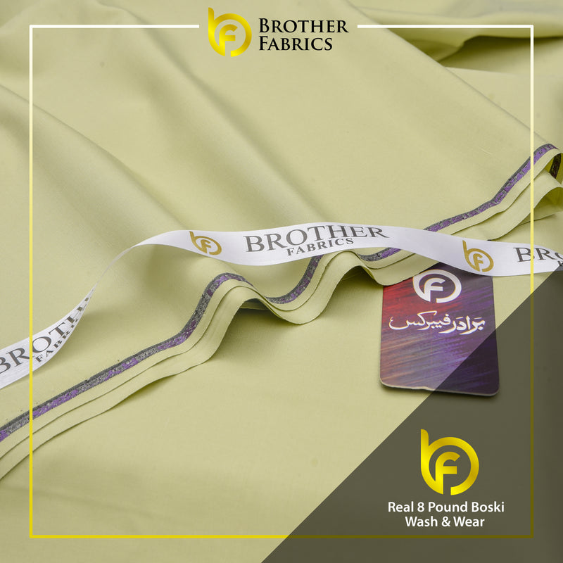 Premium Soft Olive Real 8 Pound Boski Wash & Wear Fabric | Brother Fabrics