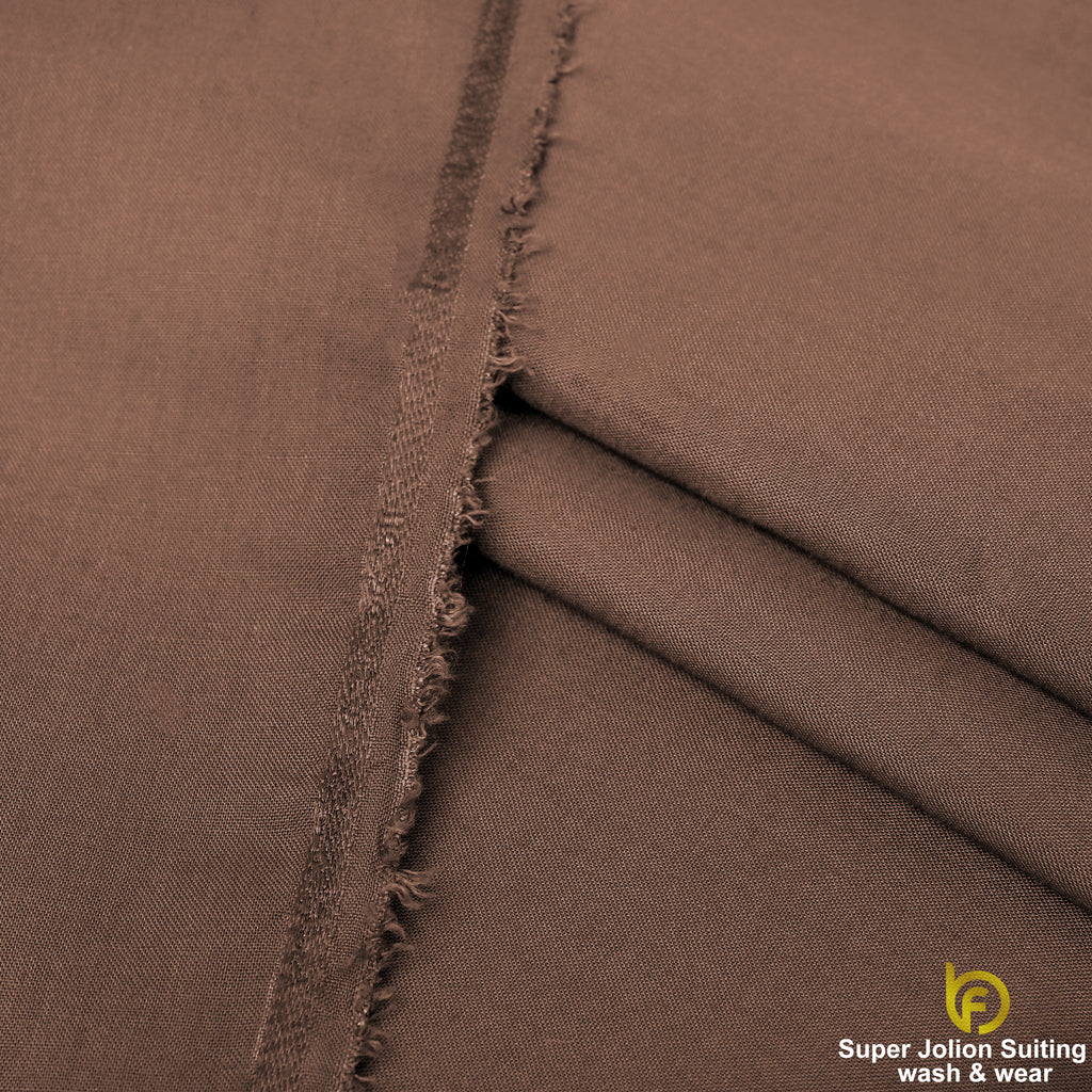 Super Jolion Wash & Wear Suiting Fabric – Coffee Brown