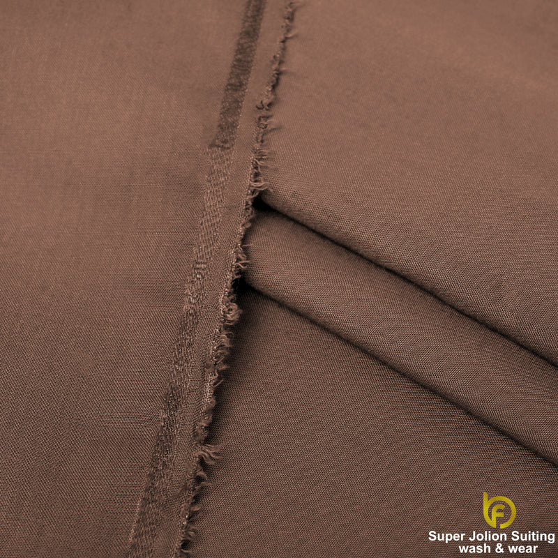 Super Jolion Wash & Wear Suiting Fabric – Coffee Brown