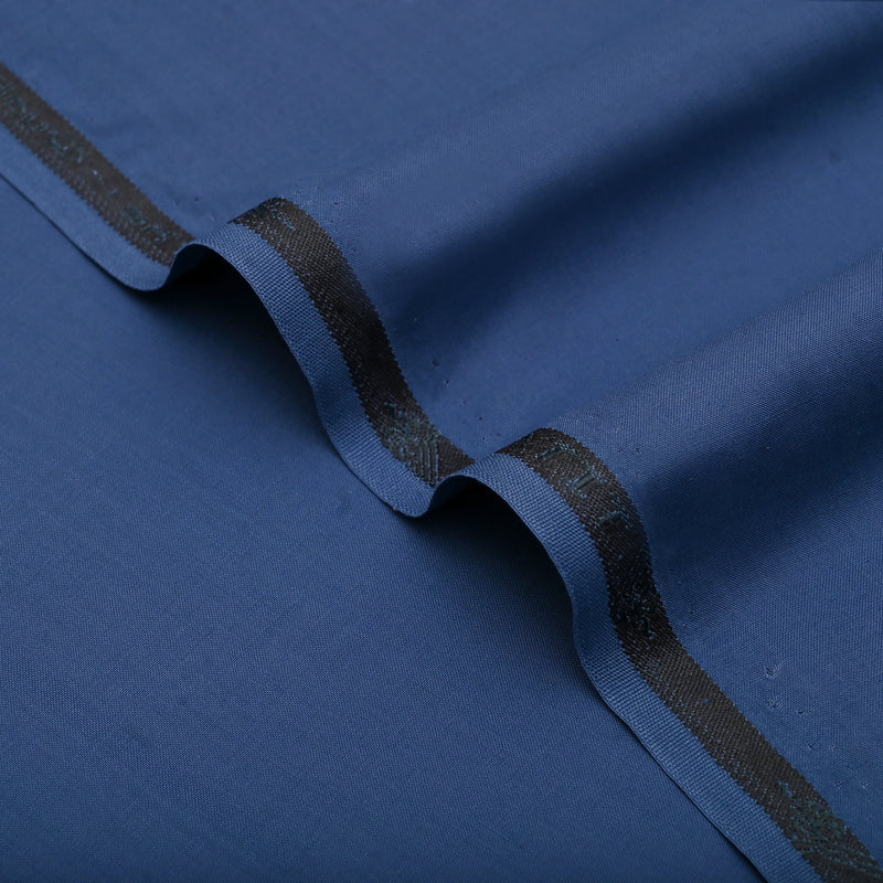 Classic Steel Blue Unstitched Wash & Wear Fabric for Men’s Suits-9