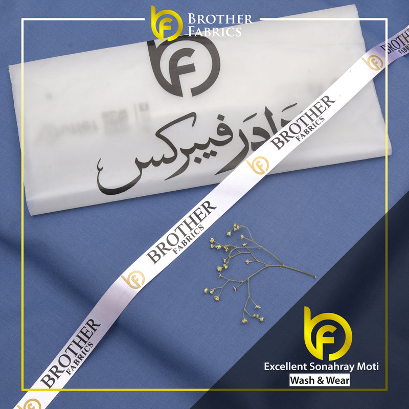 Brother Fabrics Excellent Sonahray Moti – Denim Blue Wash & Wear Fabric