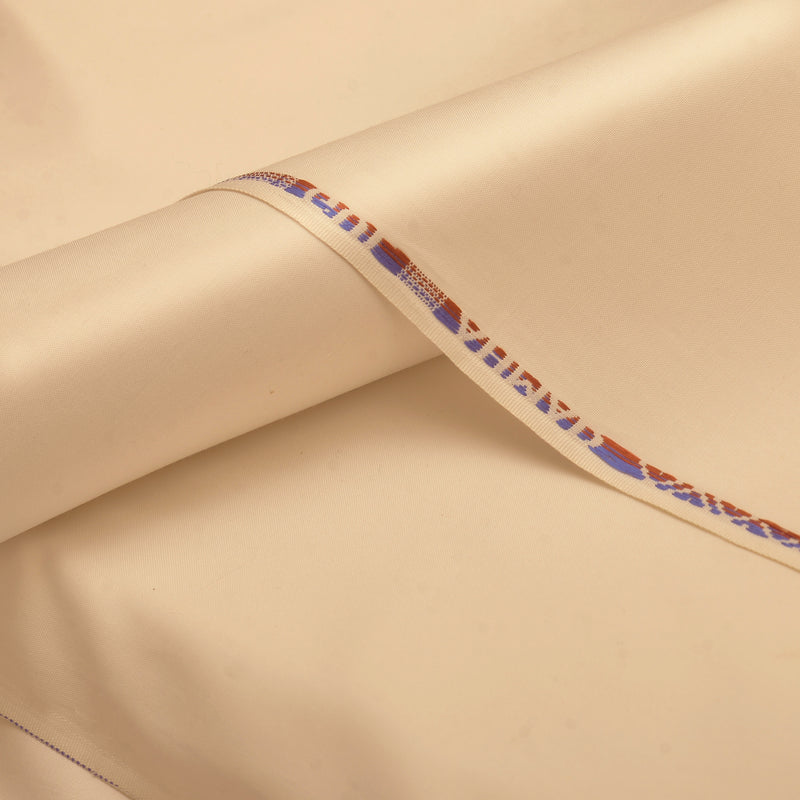 Premium Almond Beige Unstitched Men’s Wash & Wear Fabric
