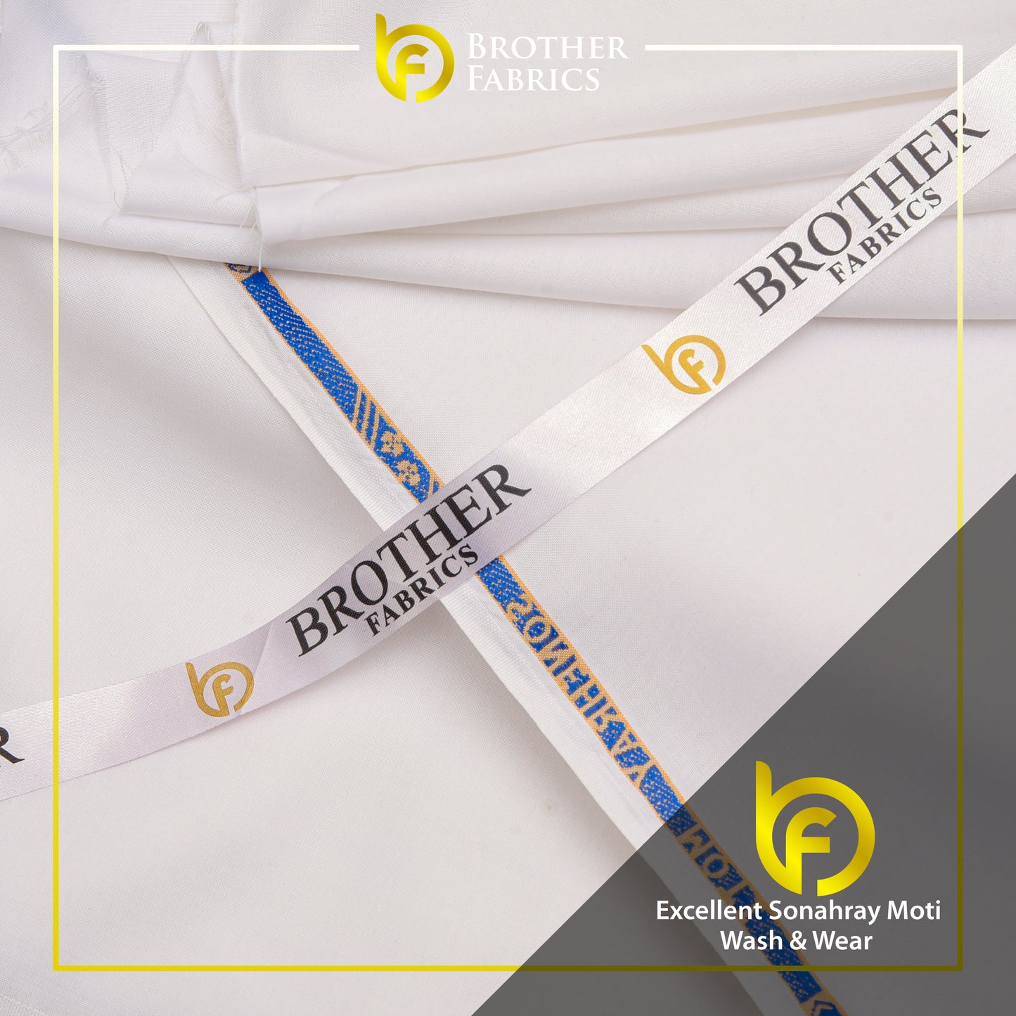 Brother Fabrics Excellent Sonahray Moti Wash & Wear – Snow Crest White