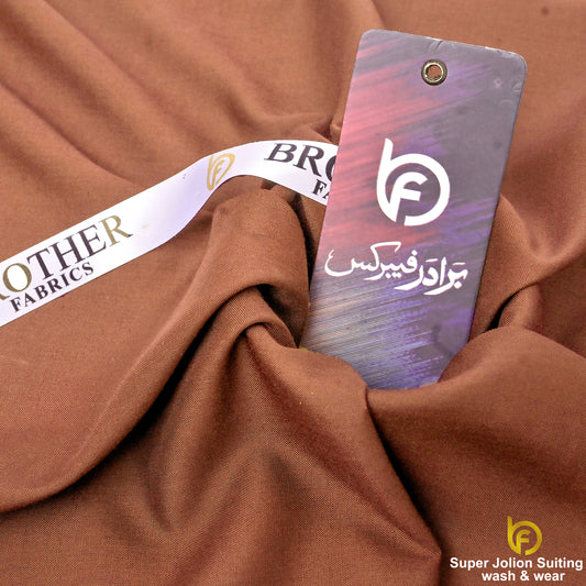 Super Jolion Wash & Wear Suiting Fabric – Cinnamon Brown