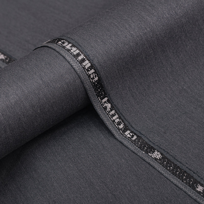 Premium Dark Charcoal Grey Unstitched Men’s Suiting Fabric