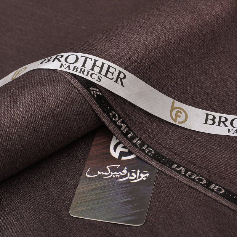 Obal Premium Dark Chocolate Brown Unstitched Men’s Suiting Fabric