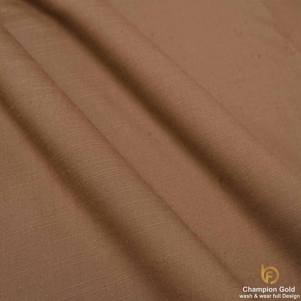 Champion Gold – Walnut Brown | Premium Wash & Wear Full Design Fabric