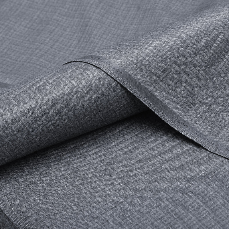 Premium Textured Medium Grey Unstitched Men’s Suiting Fabric