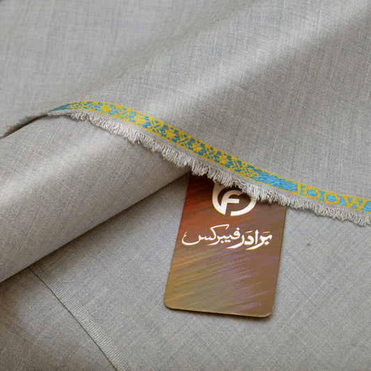 Sonata Premium Textured Neutral Grey Unstitched Men’s Suiting Fabric