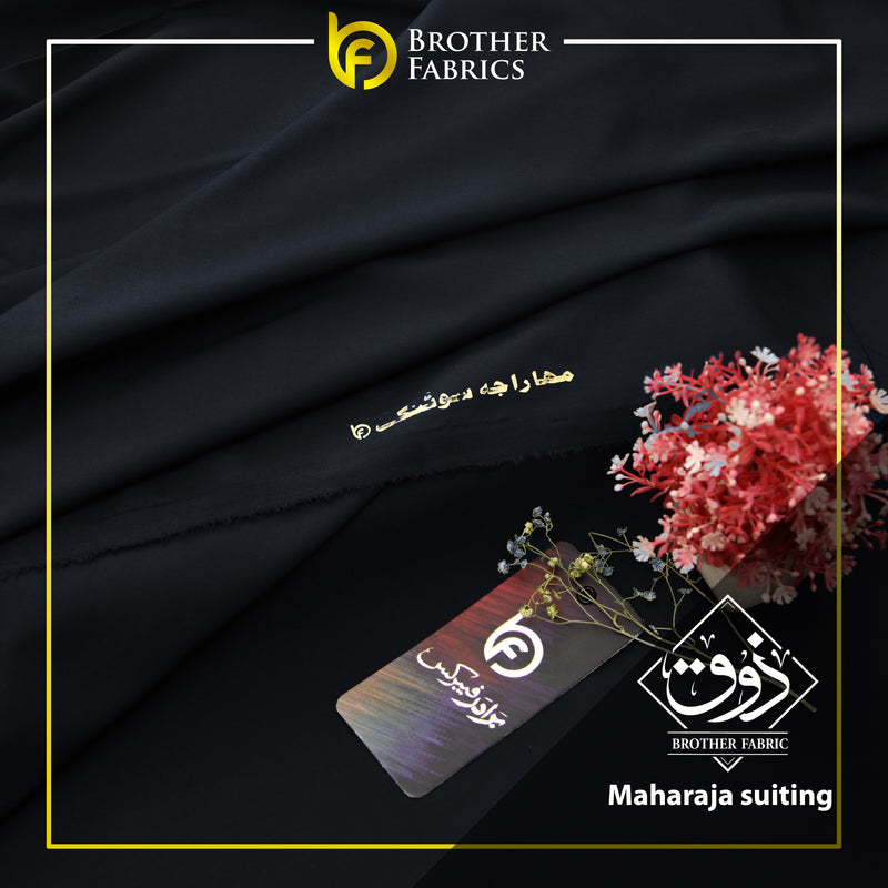 Maharaja Suiting – Brother Fabrics Imperial Midnight Black