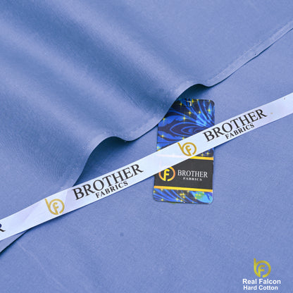 Brother Fabrics Real Falcon Hard Cotton – Sky Blue Premium Suiting Fabric
