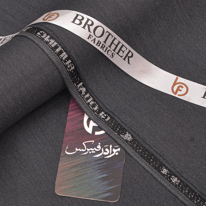 Premium Dark Charcoal Grey Unstitched Men’s Suiting Fabric
