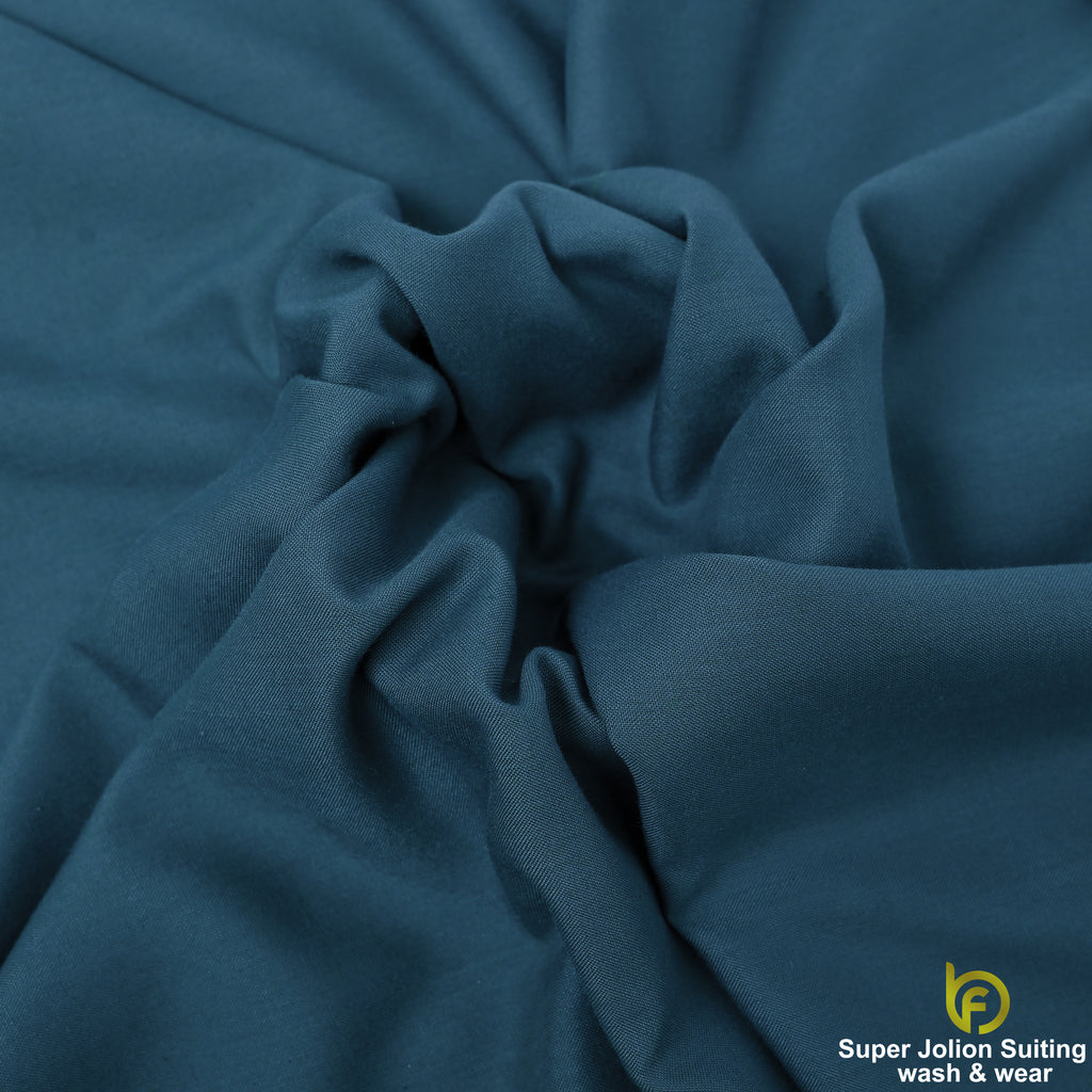 Super Jolion Wash & Wear Suiting Fabric – Petrol Blue