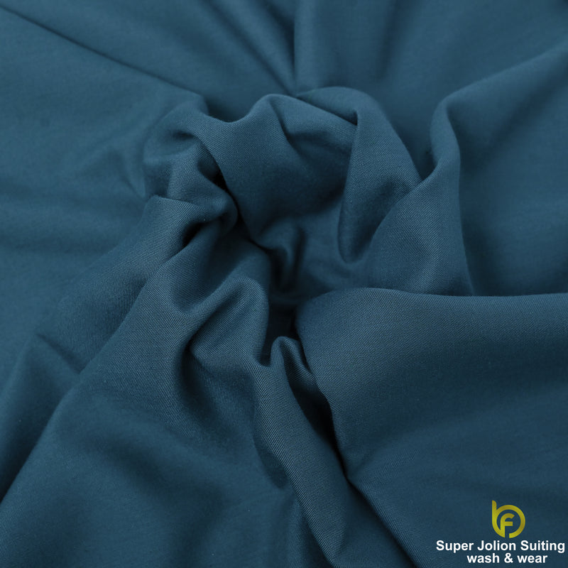 Super Jolion Wash & Wear Suiting Fabric – Petrol Blue