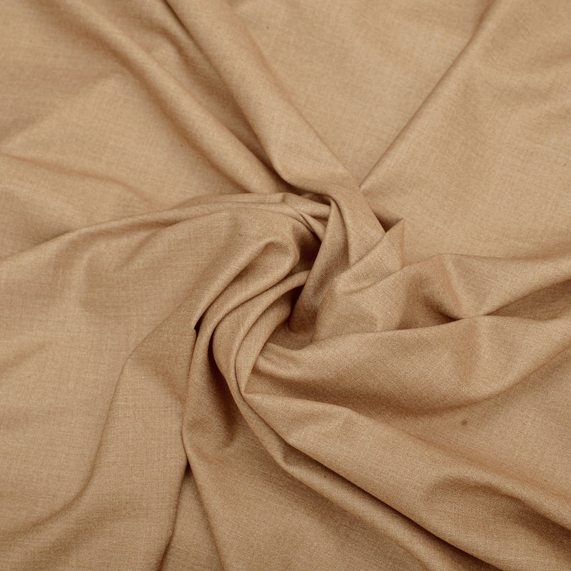 Brother Fabrics Premium Warm Sandy Beige Unstitched Men’s Suiting Fabric