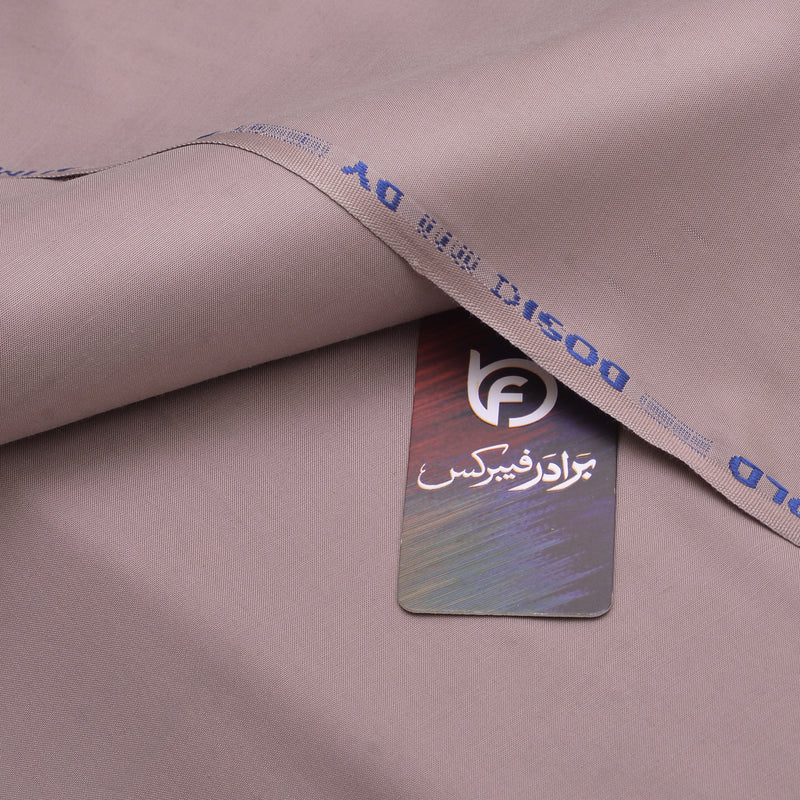 Premium Beige Fabric with Blue Printed Branding – High-Quality Textile Material