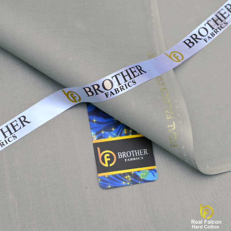 Brother Fabrics Real Falcon Hard Cotton – Stone Grey Premium Suiting Fabric